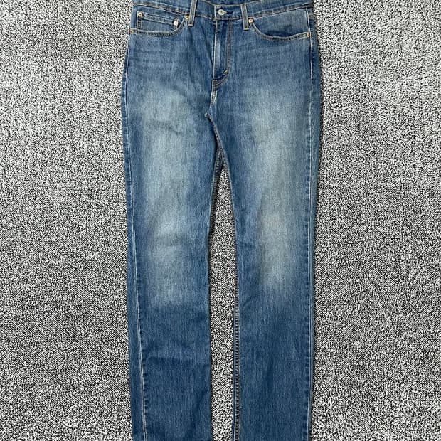 빈티지9. 리바이스 511 워시드 슬림 핏 진 데님 팬츠 청바지