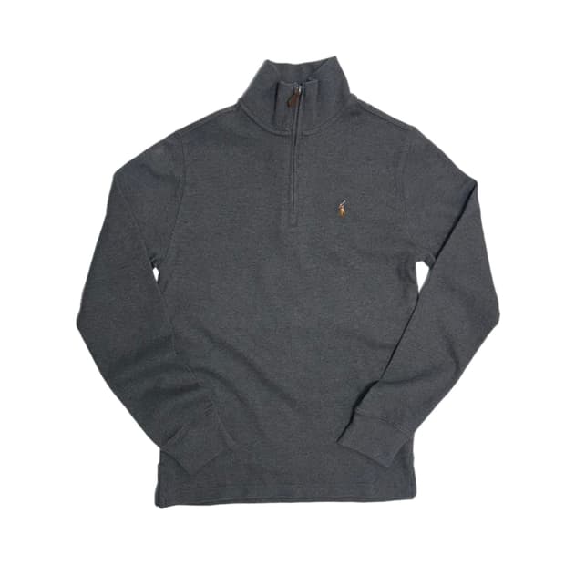 폴로 코튼 반집업 긴팔티 주니어 (QR신형)