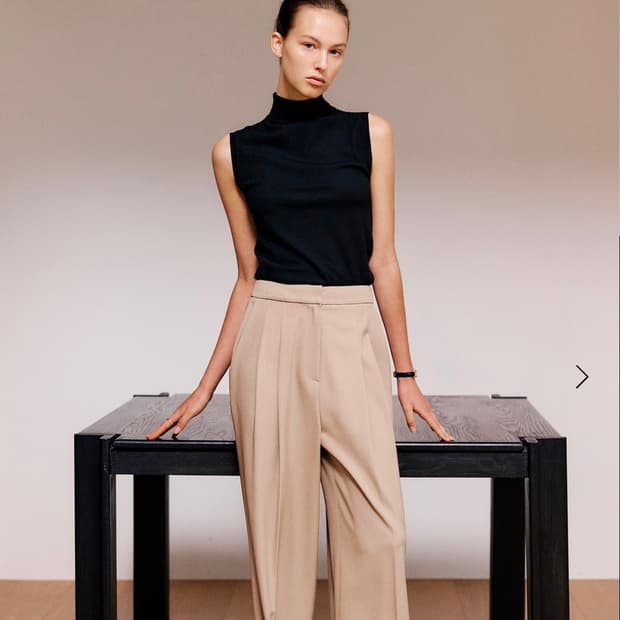 SIE 시에 릴 와이드팬츠 MM 베이지 새제품