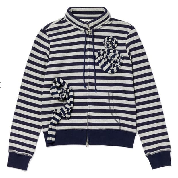 오픈와이와이 아플리케 집업 네이비 M