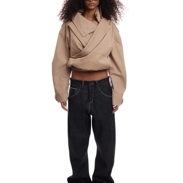 NiiHAi 니하이 로우 웨이스트 진 인디고