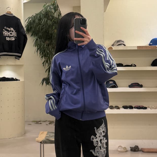 아디다스 오리지널 파이어버드 트랙탑 퍼플 U222