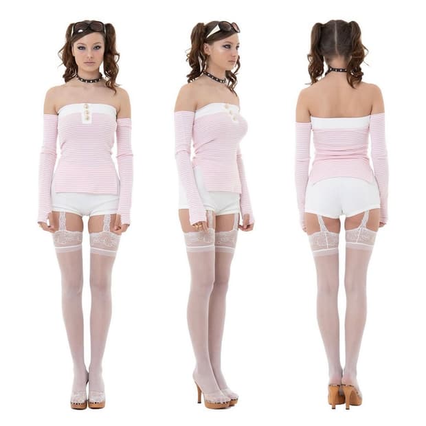 베이비메탈클럽 베이비돌 워머 탑 핑크