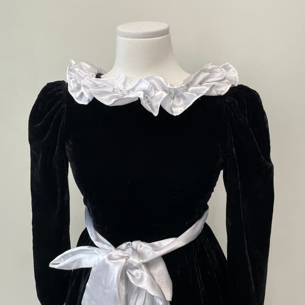 빈티지 maria 코스튬 벨벳 갸루 원피스 J03882