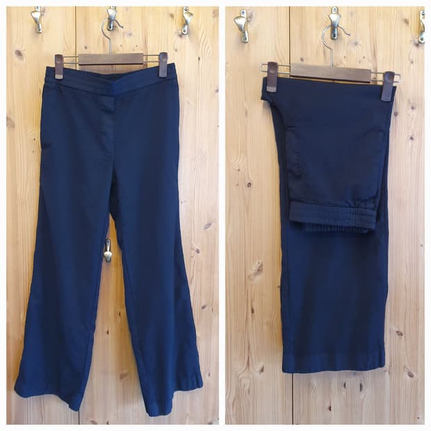 허리28/COS 밴딩 세미 와이드팬츠