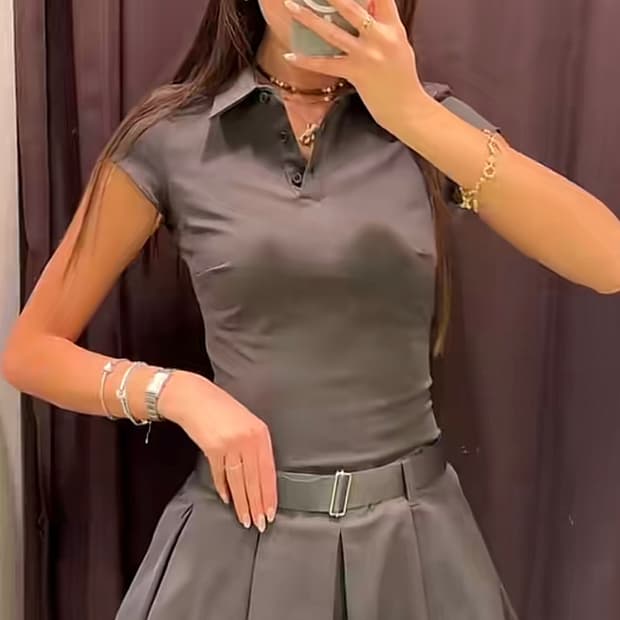 Zara 미니 원피스 y2k