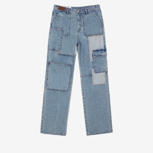 앤더슨벨 패치워크 데님 와이드