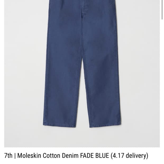 (구해요) 파세르 몰스킨 코튼 데님 M