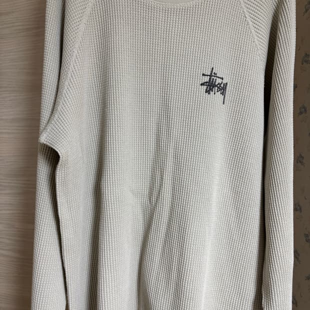 스투시 레글런 써멀 롱슬리브 크루 본