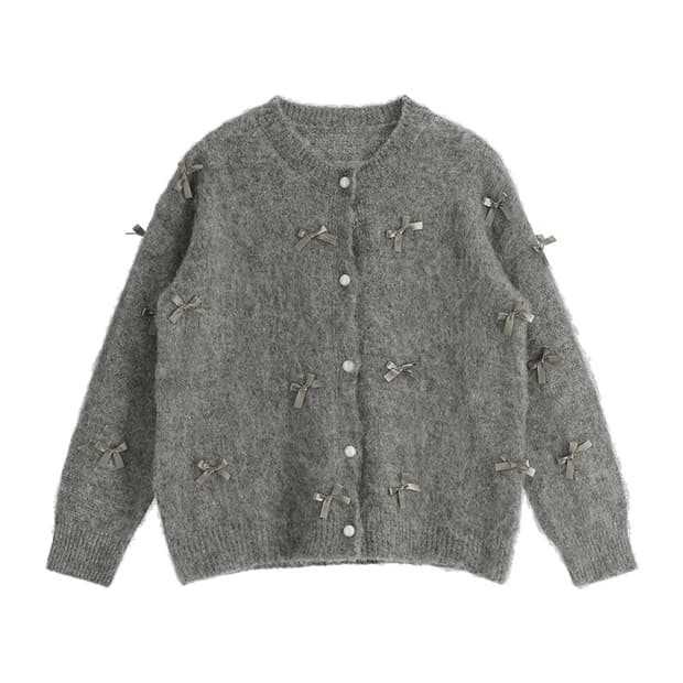 리본니트가디건