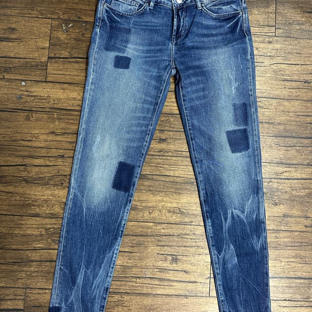타미힐피거 데님 패치 워싱 청바지 28사이즈 새제품 올드스쿨