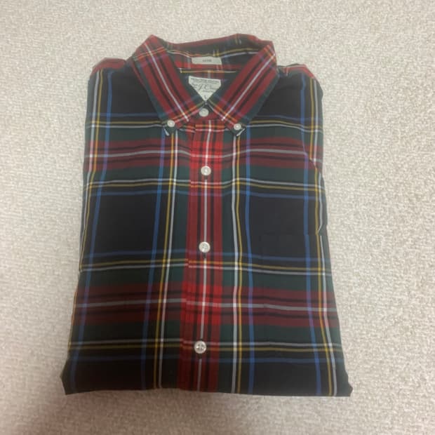 제이크루 체크 긴팔남방 105