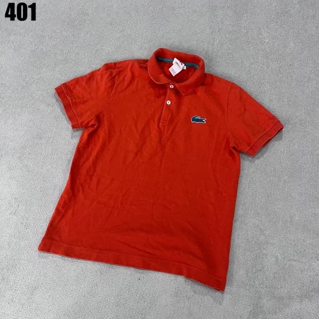 라코스테 오렌지색 반팔 