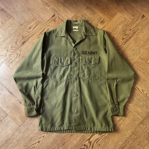 [XS]70's 오리지널 U.S ARMY OG-107 밀리터리 셔츠
