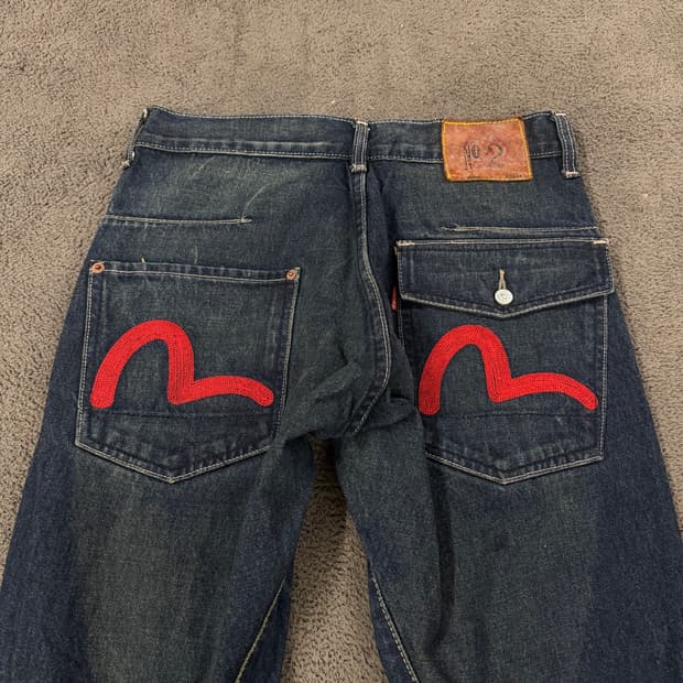 [ 정품/32 ] 에비수 엔지니어드진 데님 청바지