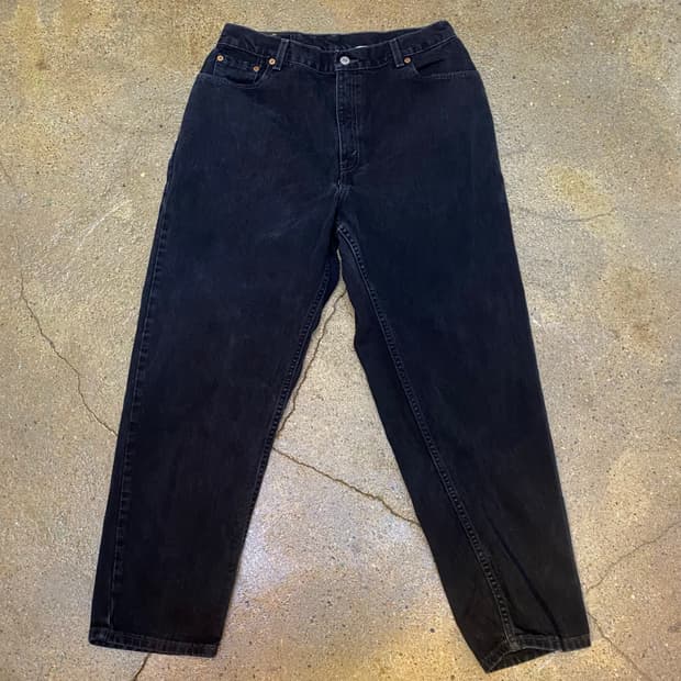 90s made in usa 리바이스 550 블랙진 데님 팬츠
