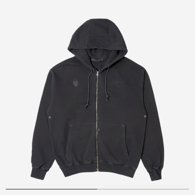 새상품) 플라스틱프로덕트 MPa 멘탈 헬스 집 후드집업 차콜