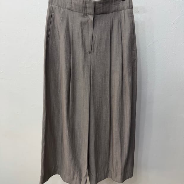 정품) TIME 타임 한섬 20ss 스트라이프 와이드 팬츠 64(26)