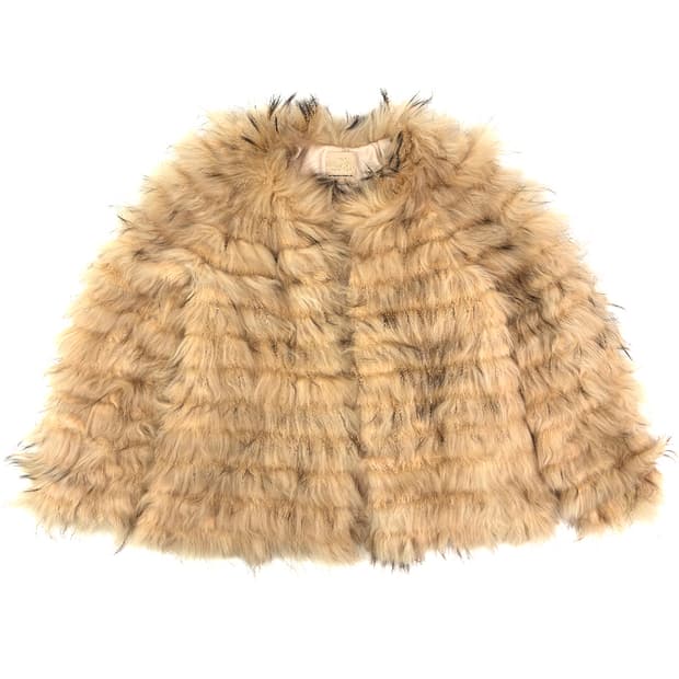 Honey mi Honey Raccoon Fur Jacket/ Os