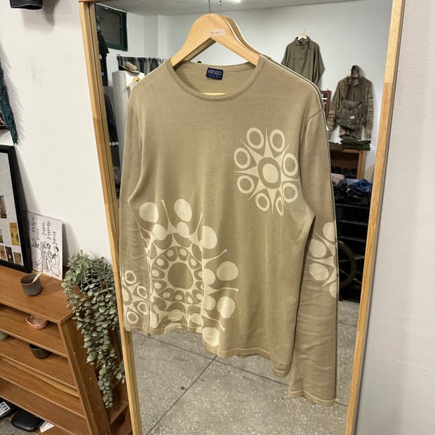 90s 겐조 옴므 코튼 니트 슬리브