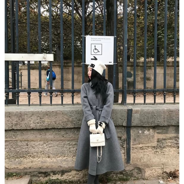 시예 시티 코트 그레이 일반기장(새제품)