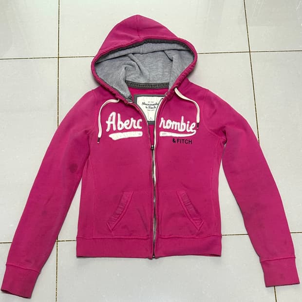 아베크롬비 빈티지 후드 핑크(딱붙핏)