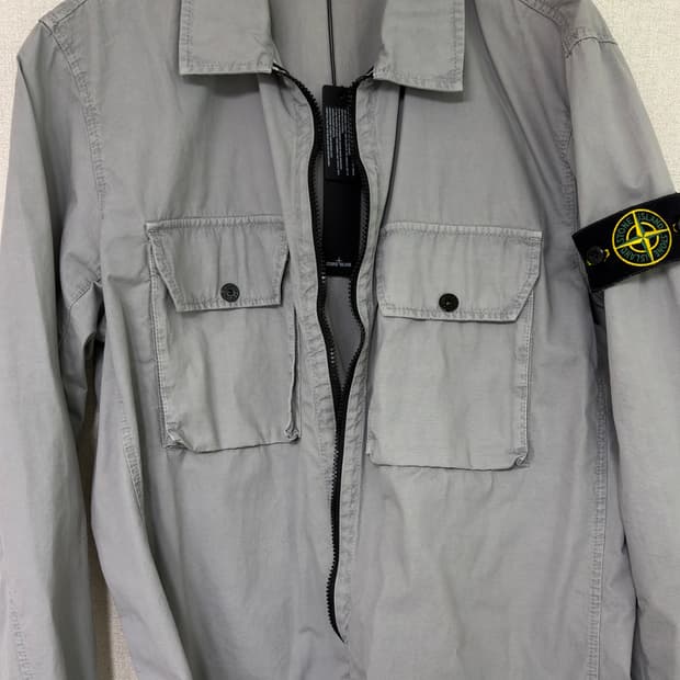 스톤아일랜드 21FW 올드이펙트 오버셔츠 XL