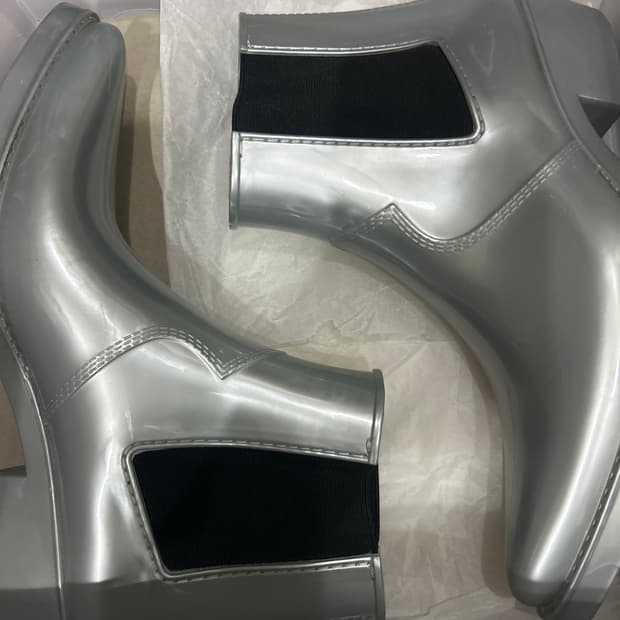 Calvin Klein 205W39NYC 라프시몬스 부츠 실버 42