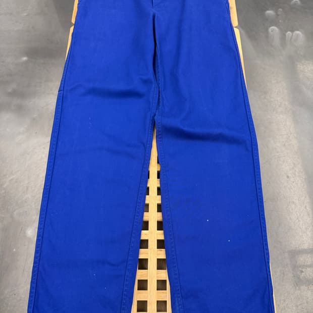 OLD VINTAGE WASHED BLUE FRENCH 프렌치워크팬츠