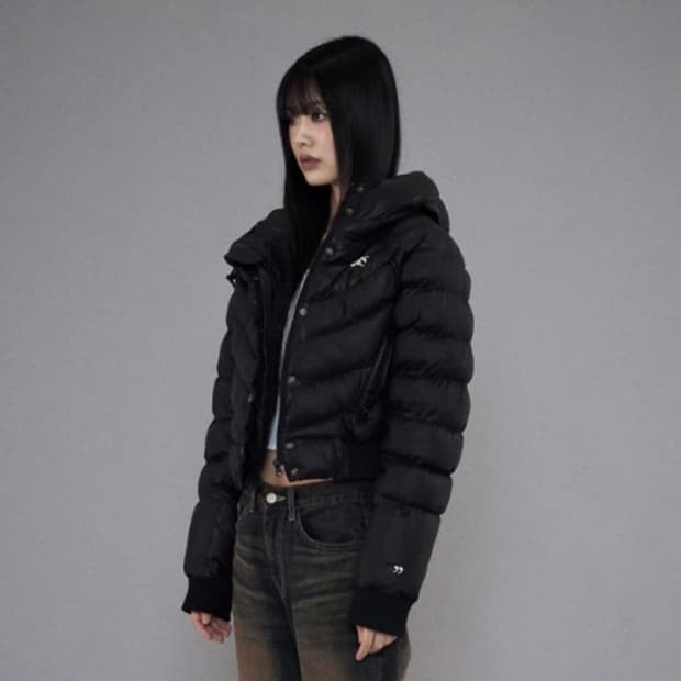 애즈온 숏 푸퍼 패딩