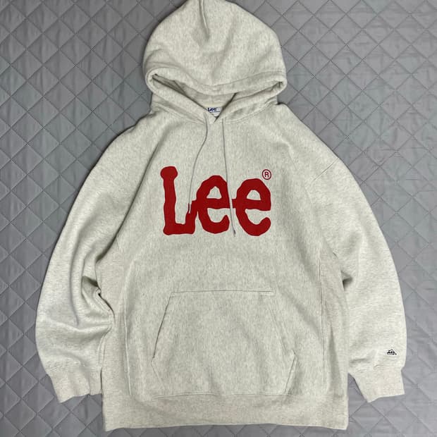 리 리버스위브 기모 트위치 로고 후디 오트밀