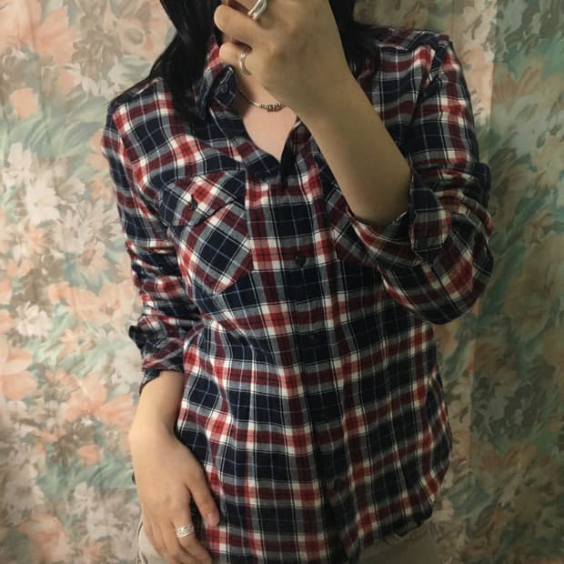 Japanese vintage check shirt 일본 빈티지 셔츠