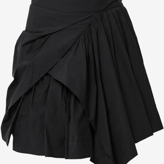 (구매글) 플레어업 asymmetrical draped skirt