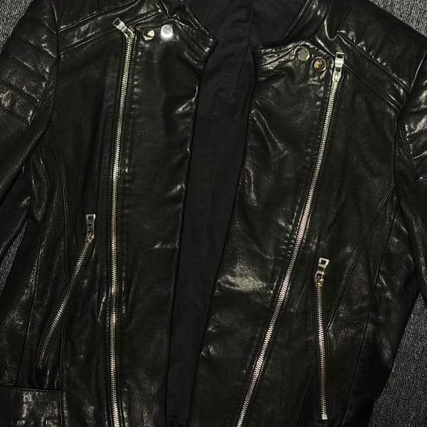 2014 S/S 발망 바이커 레더 자켓
