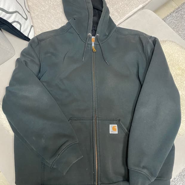 칼하트 써멀 후드집업 그린 블랙 L