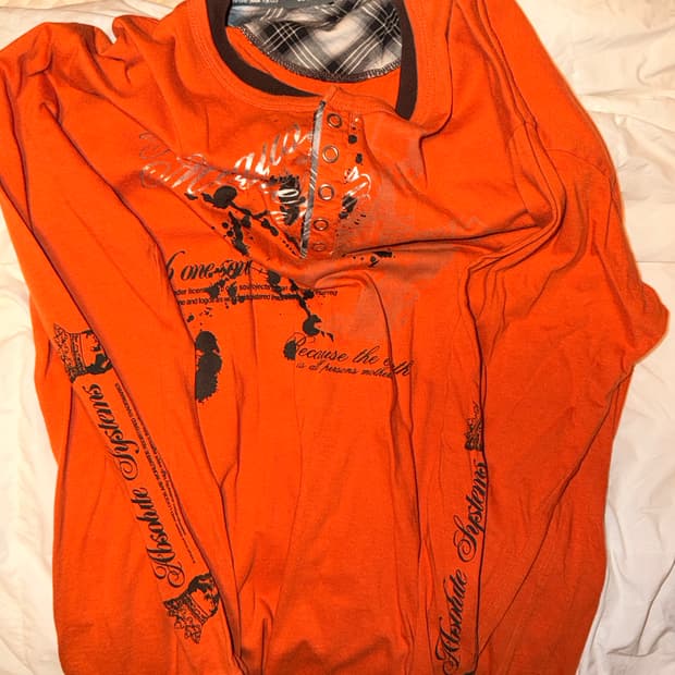 Y2K 빈티지 타투 롱슬리브