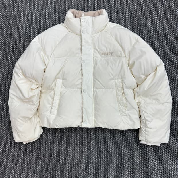 널디 크롭패딩 아이보리