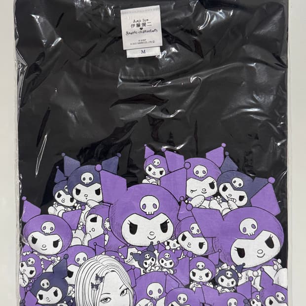 이토준지 산리오 콜라보 팝업 반팔 티셔츠 토미에 쿠로미