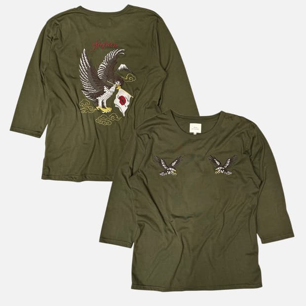 CORISCO suvenier eagle embroidery t-shir