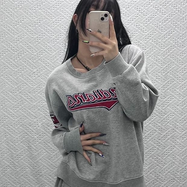 미첼앤네스 인디애나 올드스쿨 약기모 맨투맨 M C08724