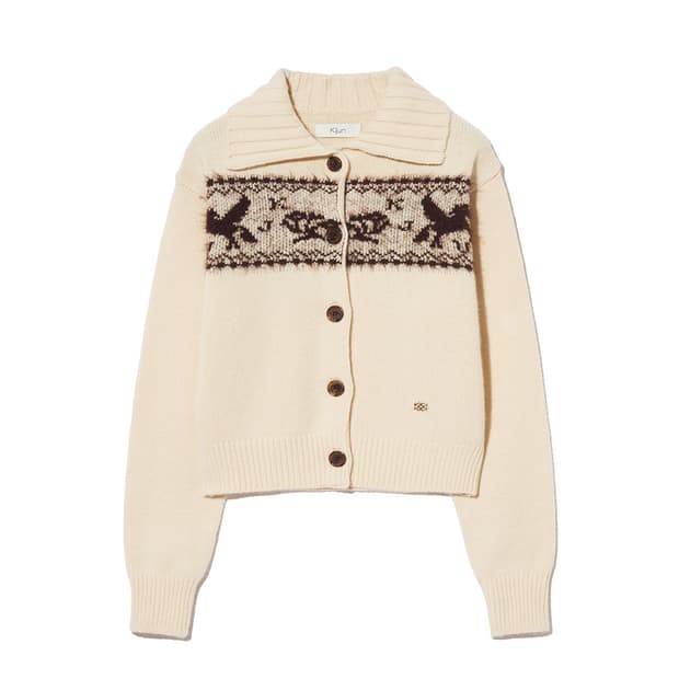 [닝닝 착용] KIJUN 기준 노르딕 니트 가디건