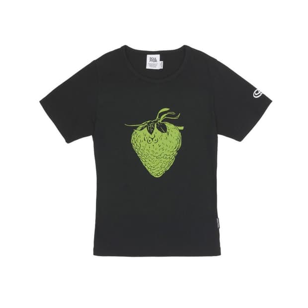 스컬프터 크롭티 Strawberry Crop Top Black