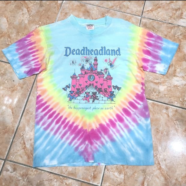 ONEITA 그레이트풀데드 데드헤드랜드 타이다이 빈티지티셔츠