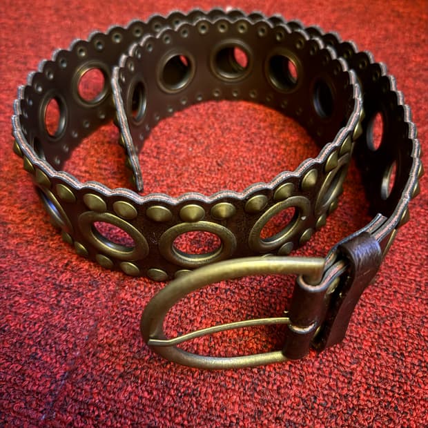 일본 빈티지 스터드 벨트