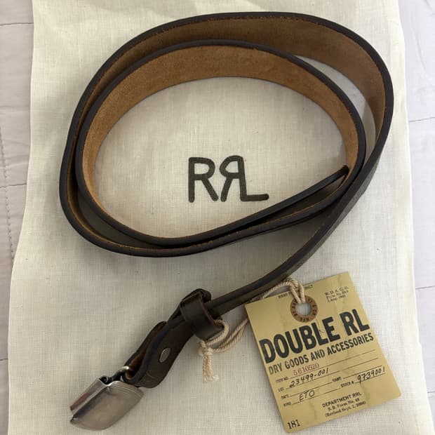 RRL 더블알엘 빈센스 벨트 블랙 32 사이즈 새상품