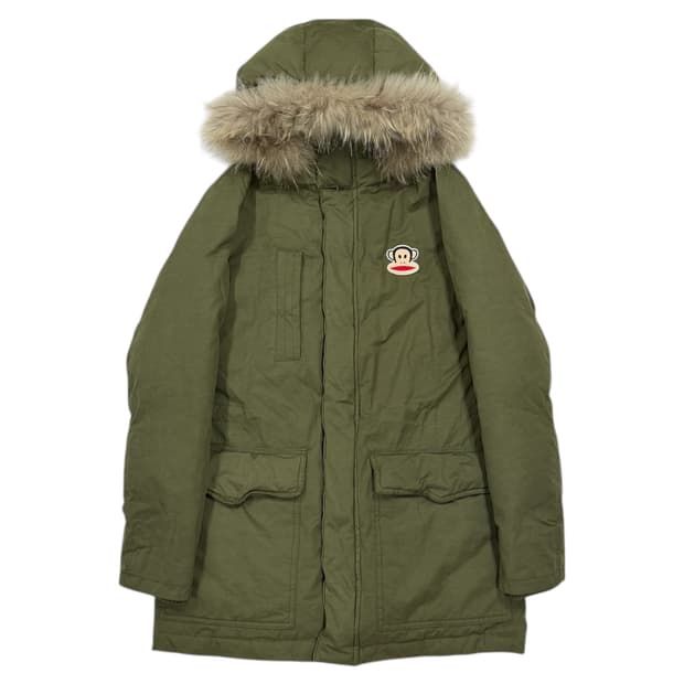 홀하우스 폴프랭크 야상패딩 점퍼 카키 그린 M 95