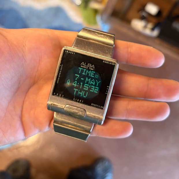 00s Seiko Alba 모니터 워치