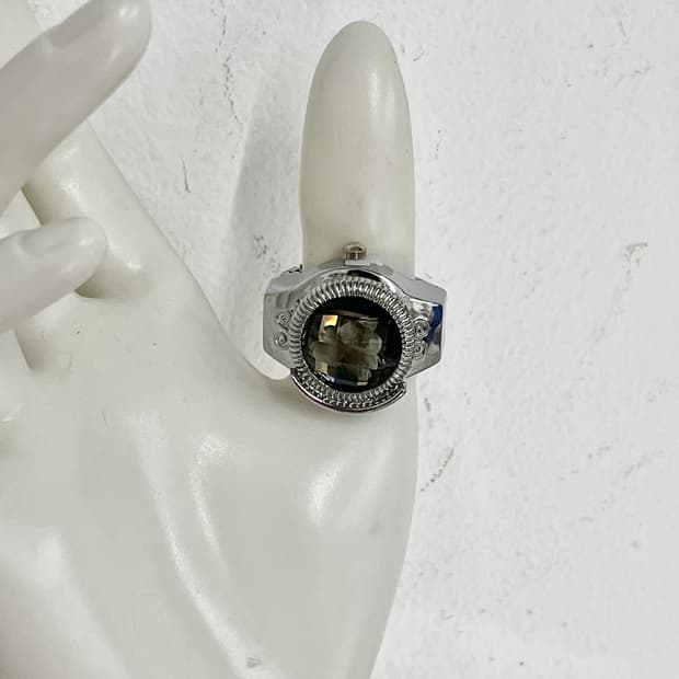 블랙페어리 큐빅 오픈 시계반지