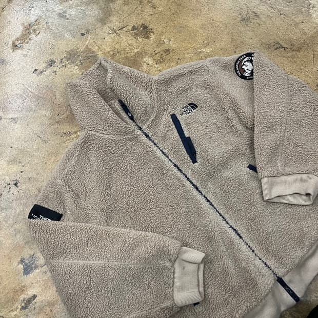 [정품/M] 노스페이스 뽀글이 플리스 자켓 베이지 b15