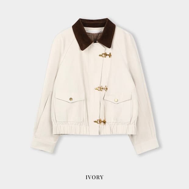 르니나 GINNY 3M 베스트 봄버 자켓 아이보리
